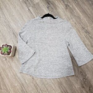 W5 Anthropologie Bell Sleeve Crop Mock Neck S